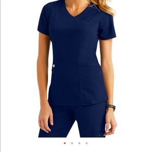 Navy Blue Scrubs- 2 tops & 1 pant